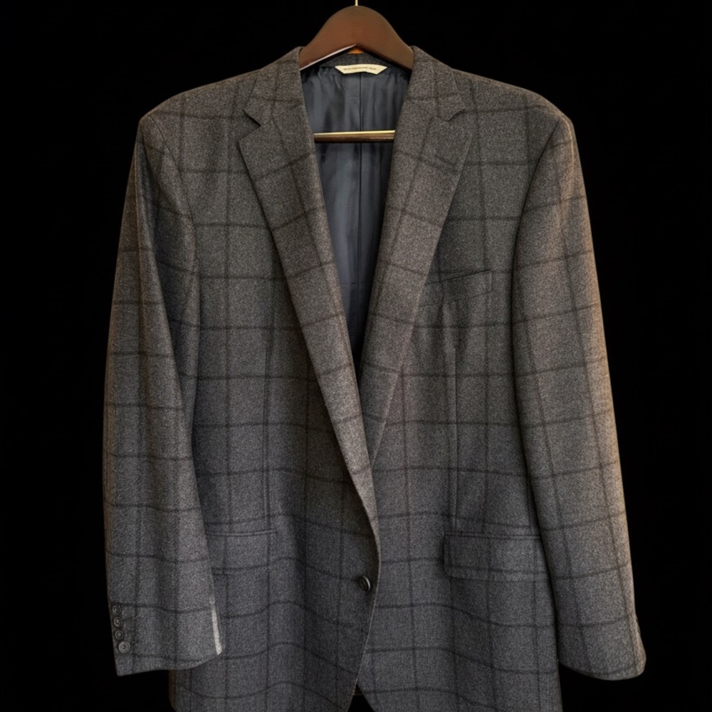 Mint Samuelsohn Sport Coat, 48 Long, Pure Italian Lambswool, Fully Canvassed